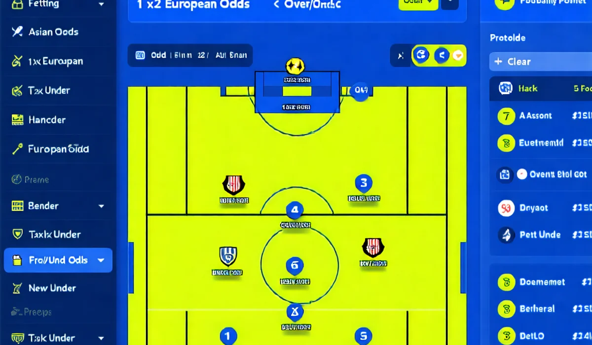 Minh họa các loại kèo cược thể thao phổ biến tại F88bet, bao gồm kèo Châu Á, Châu Âu, Tài Xỉu