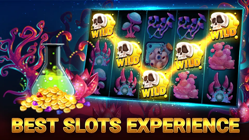 Hình ảnh giao diện trò chơi Slots trên f88bet với các biểu tượng đầy màu sắc và nút quay