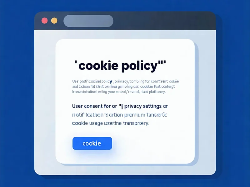 Đồ họa chính sách cookie của F88bet, hiển thị một cửa sổ trình duyệt với biểu tượng cookie và dấu tích đồng ý, nhấn mạnh sự minh bạch và lựa chọn của người dùng.