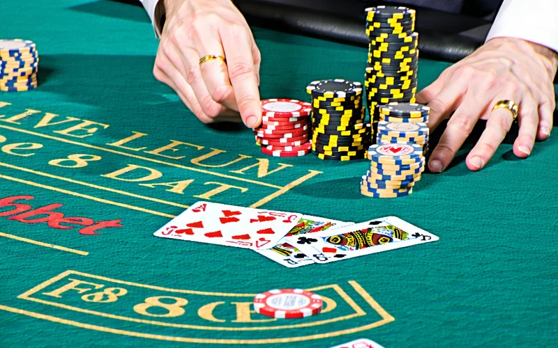 Hình ảnh bàn chơi Blackjack trực tuyến tại F88bet