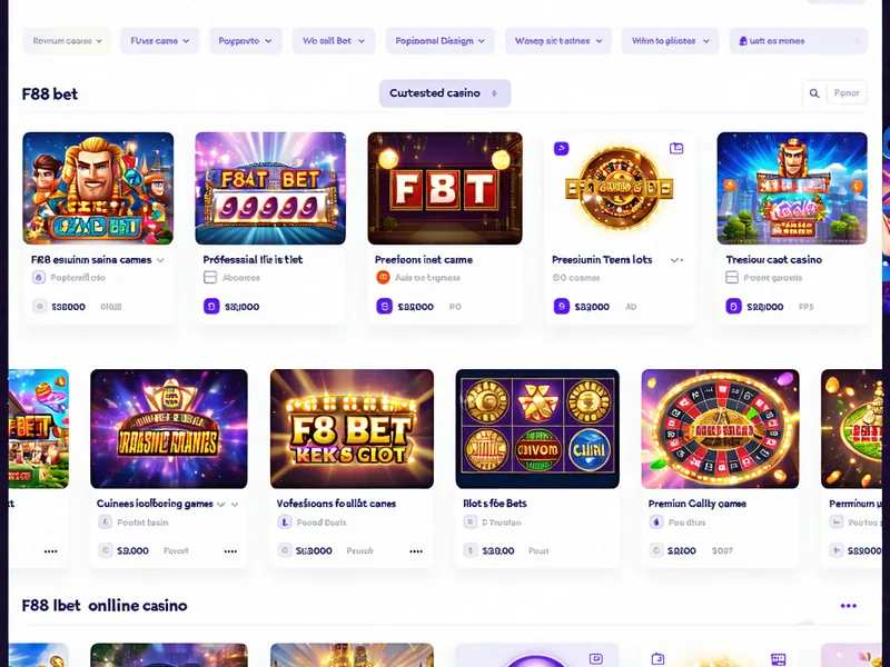 Người chơi đang chọn các trò chơi slot có RTP cao trên giao diện F88bet