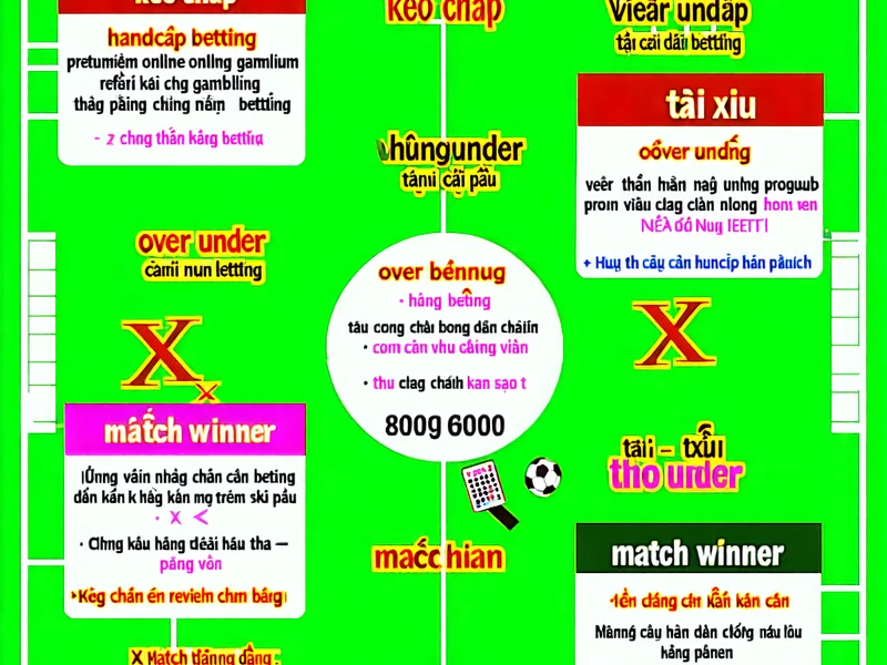 Biểu đồ tóm tắt các thuật ngữ cá cược thể thao cơ bản tại F88bet