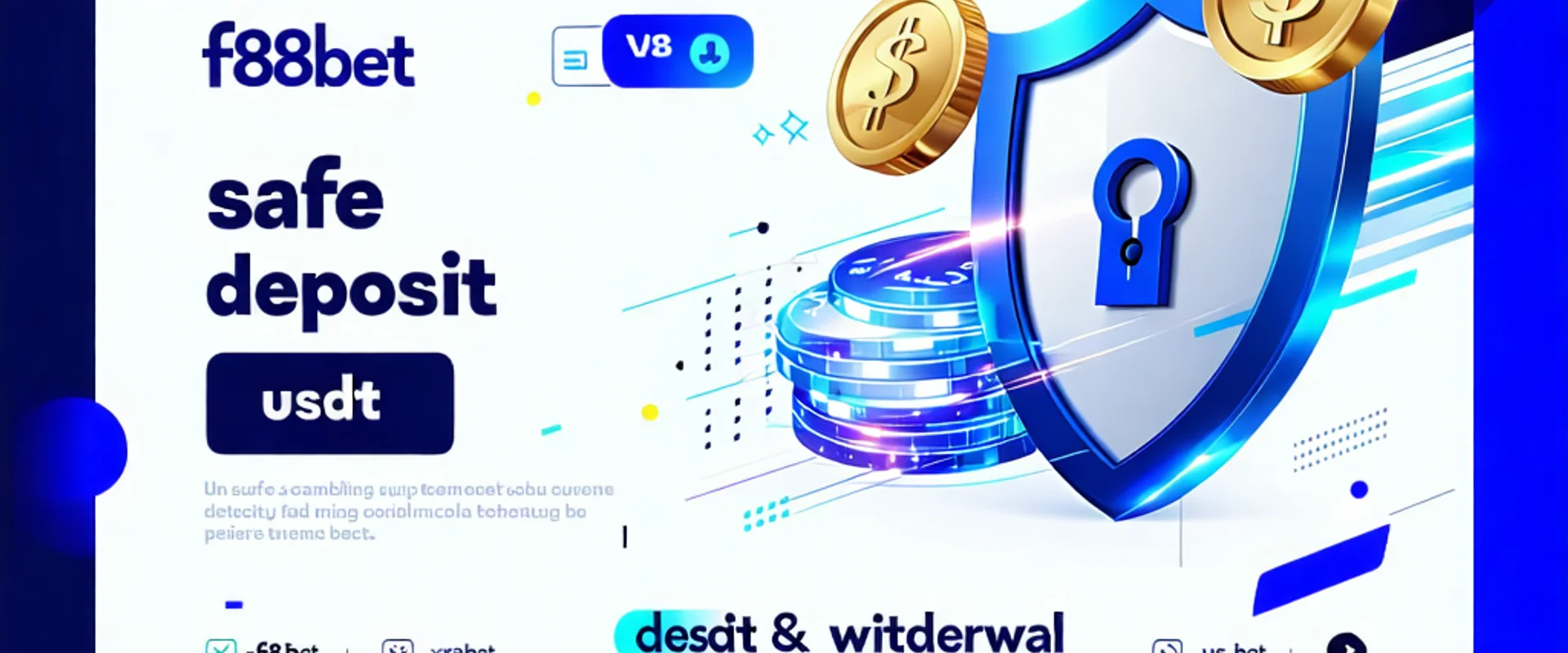 Hình ảnh banner giới thiệu F88bet và quy trình giao dịch an toàn