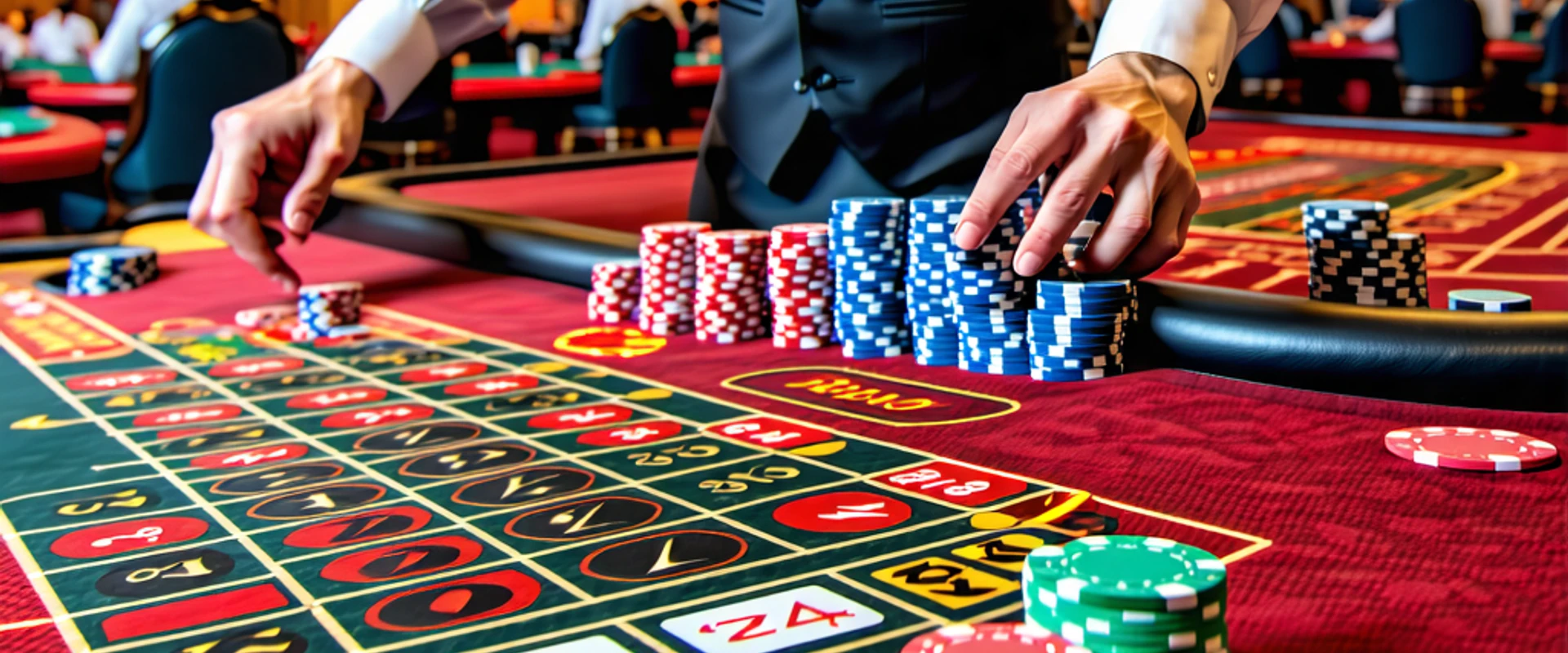 Hình ảnh sòng bạc trực tiếp F88bet, người chia bài chuyên nghiệp và không khí sôi động