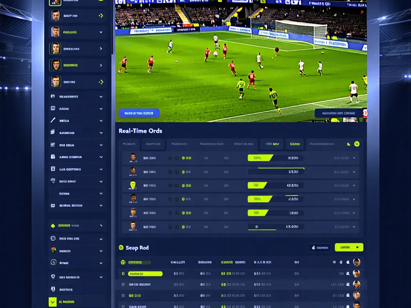 Màn hình hiển thị cá cược trực tiếp tại F88bet với tỷ lệ cược thay đổi liên tục, các biểu tượng thể thao và đồng hồ đếm ngược trận đấu.