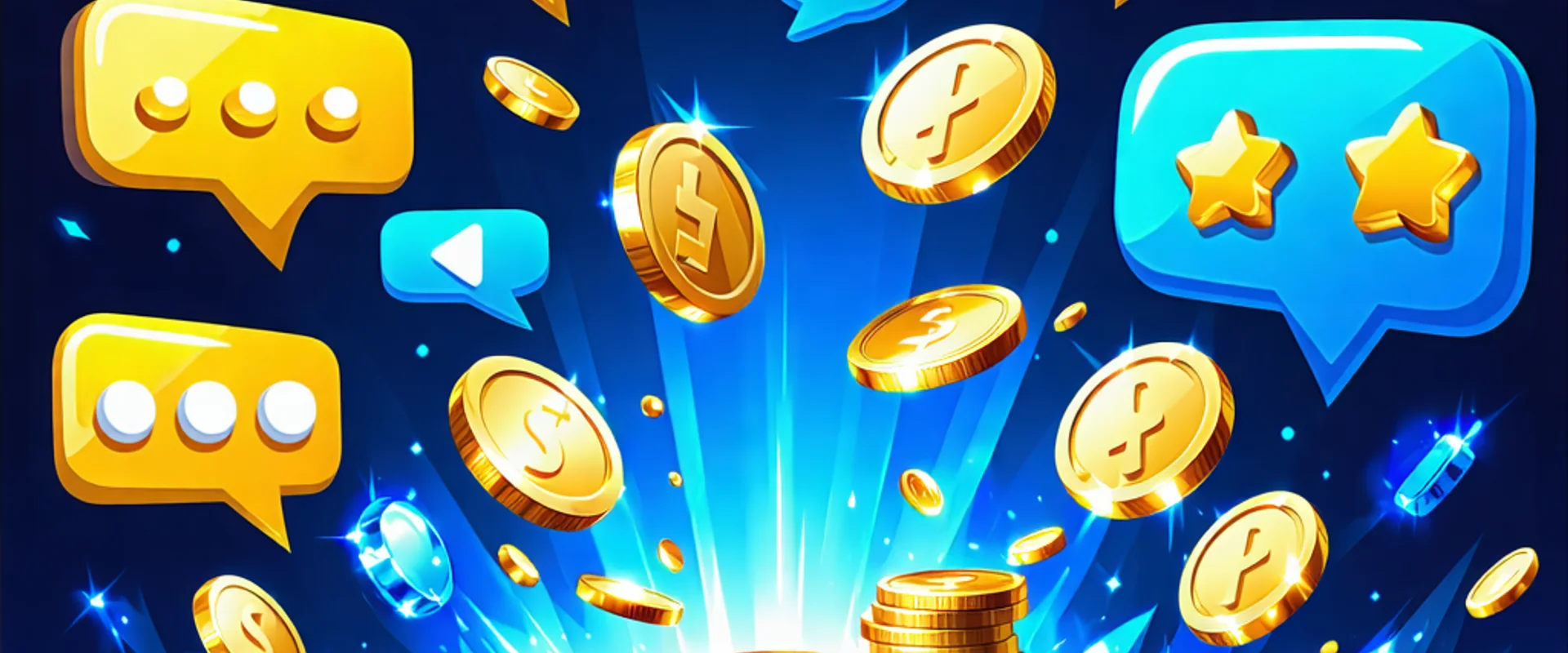 Banner thảo luận ưu đãi F88bet, người chơi tương tác với các biểu tượng khuyến mãi