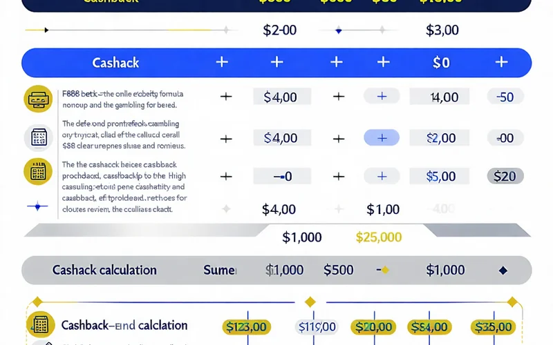 Hình ảnh minh họa công thức tính tiền hoàn trả tại F88bet, với biểu đồ hoặc số liệu thể hiện cách tính