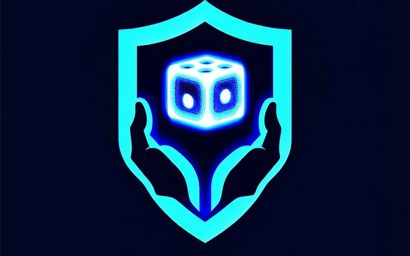 Hình ảnh tượng trưng cho cá cược có trách nhiệm, với biểu tượng lá chắn bảo vệ và các công cụ hỗ trợ người chơi tự kiểm soát.