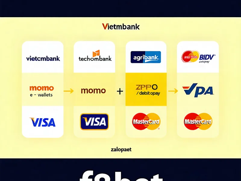 Hình ảnh các phương thức rút tiền F88bet an toàn và tiện lợi